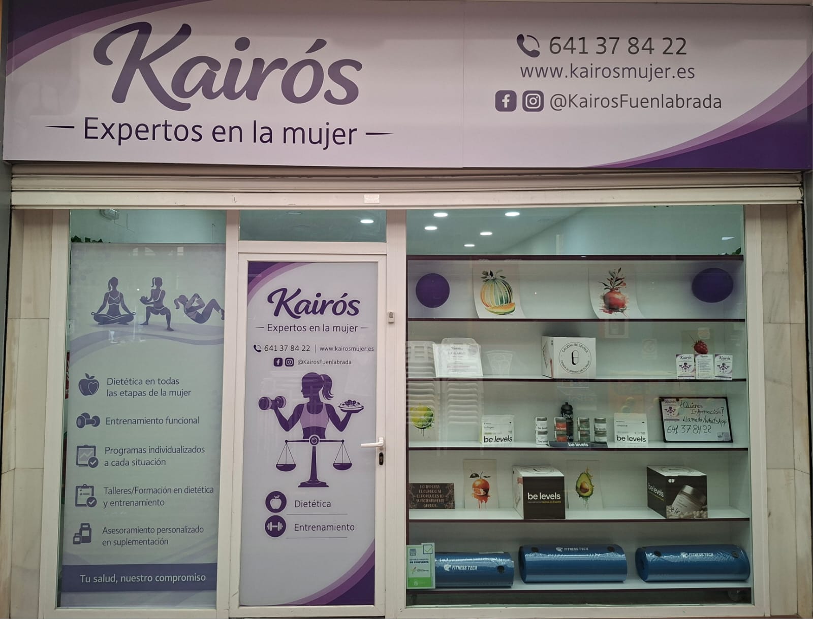 Fachada del centro Kairós en Fuenlabrada